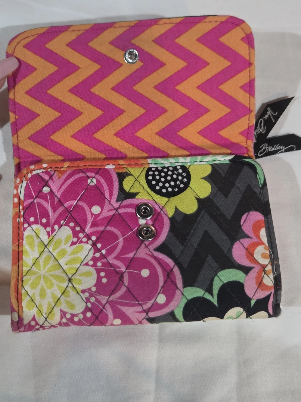 Vera Bradley Ziggy Zinnia Crossbody Bag & Matching Wallet Set - Retired - Picture 11 of 14
